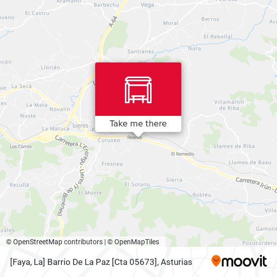 [Faya, La]  Barrio De La Paz [Cta 05673] map