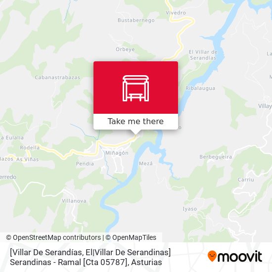 [Villar De Serandías, El|Villar De Serandinas]  Serandinas - Ramal [Cta 05787] map