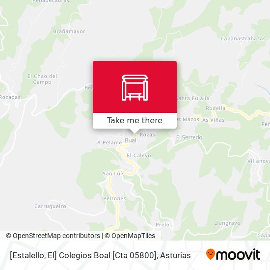 [Estalello, El]  Colegios Boal [Cta 05800] map
