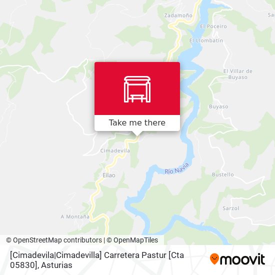 [Cimadevila|Cimadevilla]  Carretera Pastur [Cta 05830] map