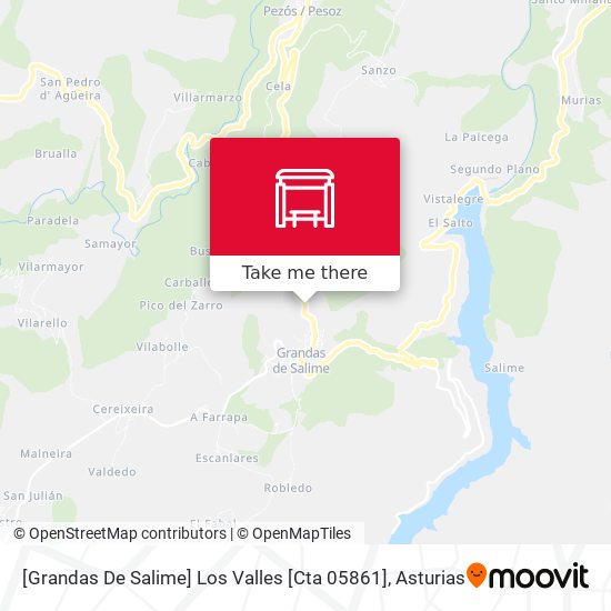 [Grandas De Salime]  Los Valles [Cta 05861] map