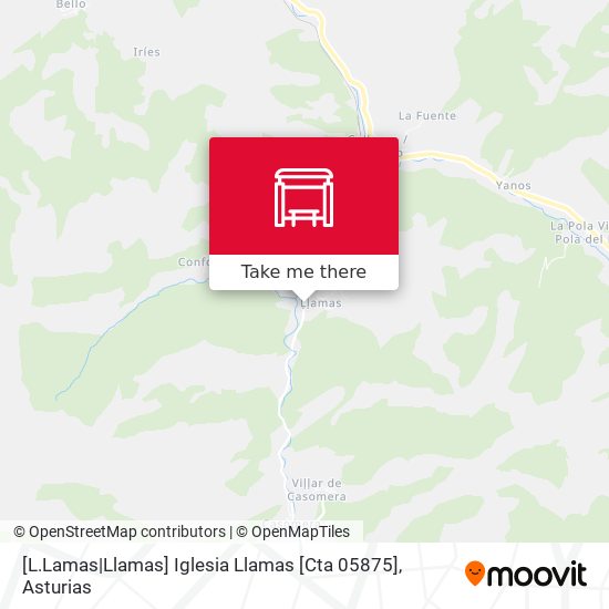 [L.Lamas|Llamas]  Iglesia Llamas [Cta 05875] map