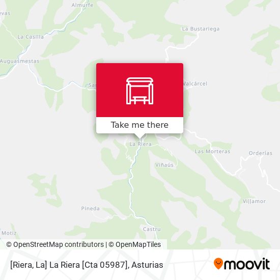[Riera, La]  La Riera [Cta 05987] map