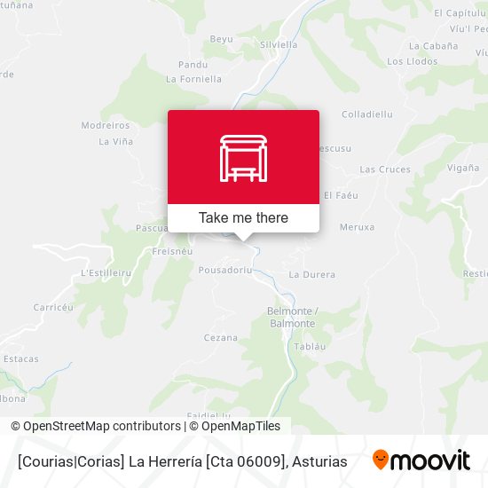 [Courias|Corias]  La Herrería [Cta 06009] map