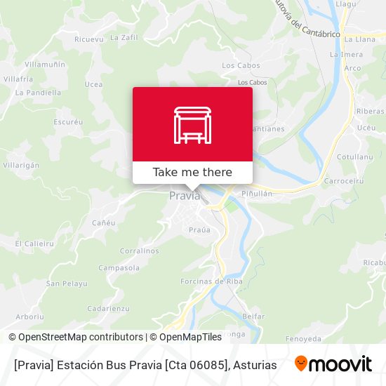 [Pravia]  Estación Bus Pravia [Cta 06085] map