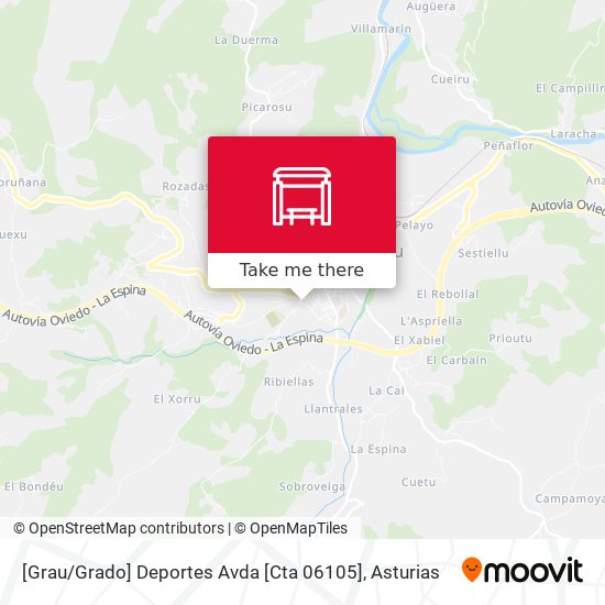 [Grau / Grado]  Deportes Avda [Cta 06105] map