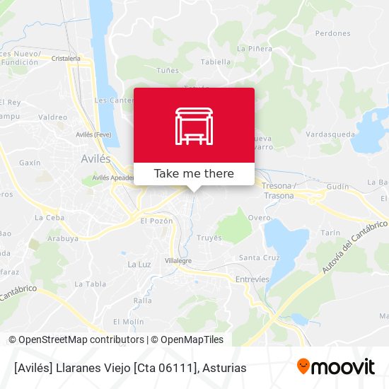 mapa [Avilés]  Llaranes Viejo [Cta 06111]