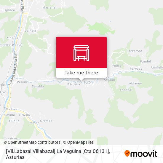 [Vil.Labazal|Villabazal]  La Veguina [Cta 06131] map