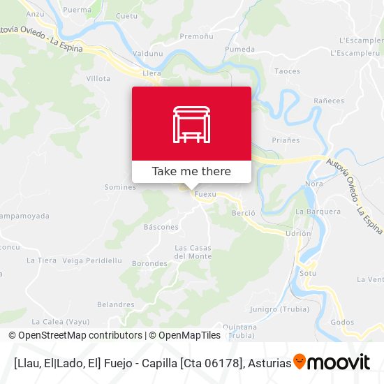 [Llau, El|Lado, El]  Fuejo - Capilla [Cta 06178] map