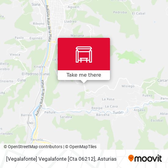 [Vegalafonte]  Vegalafonte [Cta 06212] map