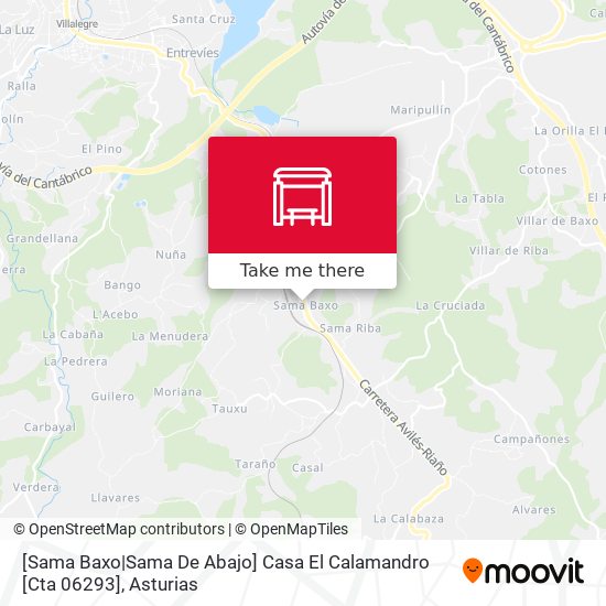 [Sama Baxo|Sama De Abajo]  Casa El Calamandro [Cta 06293] map