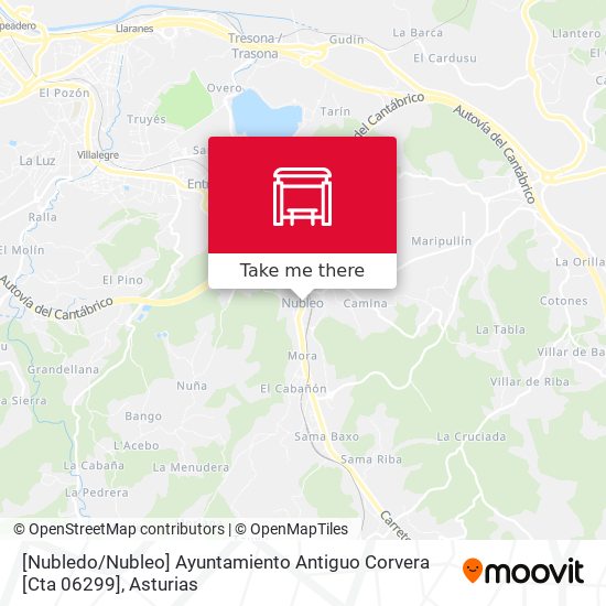[Nubledo / Nubleo]  Ayuntamiento Antiguo Corvera [Cta 06299] map