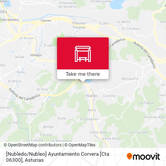 [Nubledo / Nubleo]  Ayuntamiento Corvera [Cta 06300] map