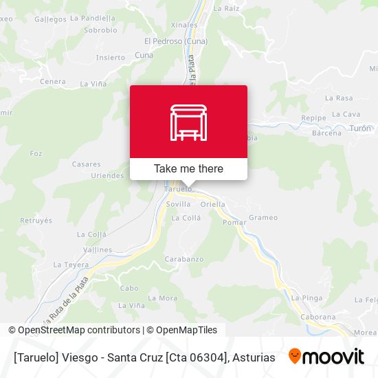 [Taruelo]  Viesgo - Santa Cruz [Cta 06304] map