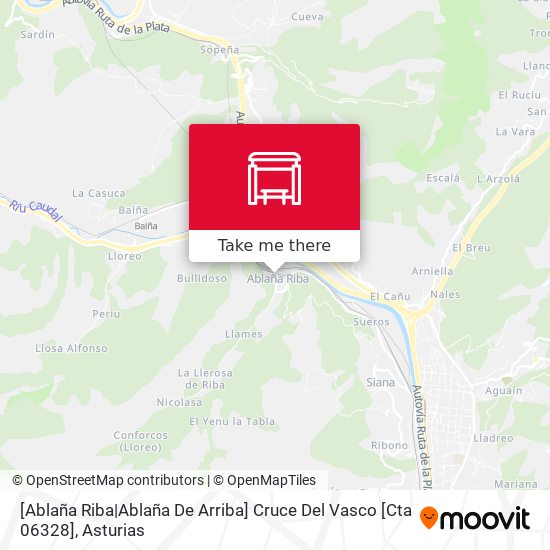 [Ablaña Riba|Ablaña De Arriba]  Cruce Del Vasco [Cta 06328] map