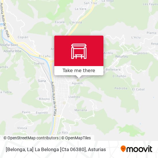 [Belonga, La]  La Belonga [Cta 06380] map