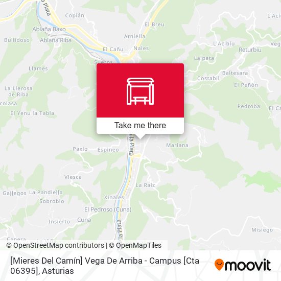 [Mieres Del Camín]  Vega De Arriba - Campus [Cta 06395] map