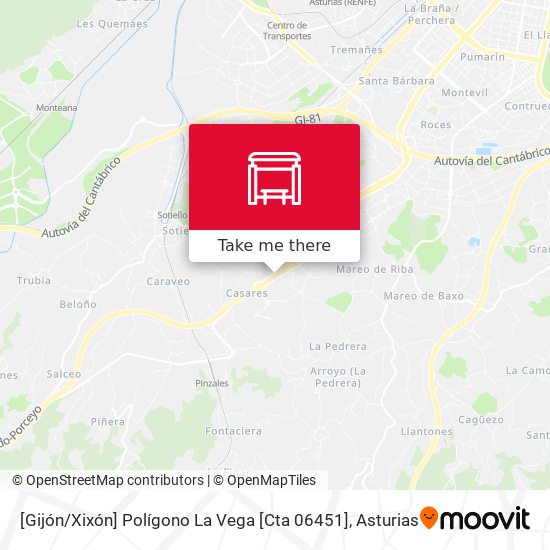 [Gijón / Xixón]  Polígono La Vega [Cta 06451] map
