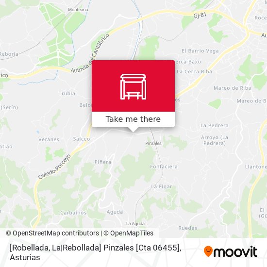 [Robellada, La|Rebollada]  Pinzales [Cta 06455] map