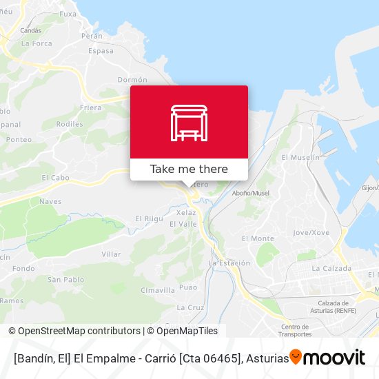 [Bandín, El]  El Empalme - Carrió [Cta 06465] map