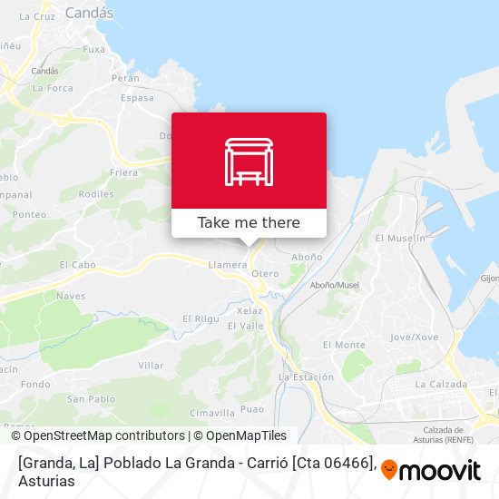 [Granda, La]  Poblado La Granda - Carrió [Cta 06466] map