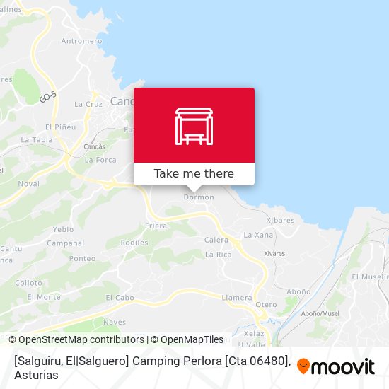 [Salguiru, El|Salguero]  Camping Perlora [Cta 06480] map