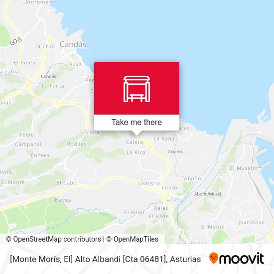 [Monte Morís, El]  Alto Albandi [Cta 06481] map