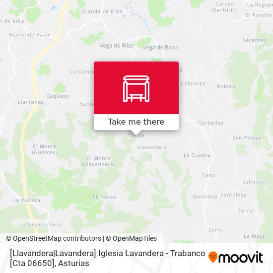 [Llavandera|Lavandera]  Iglesia Lavandera - Trabanco [Cta 06650] map