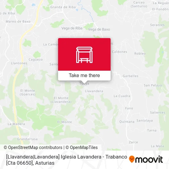 [Llavandera|Lavandera]  Iglesia Lavandera - Trabanco [Cta 06650] map