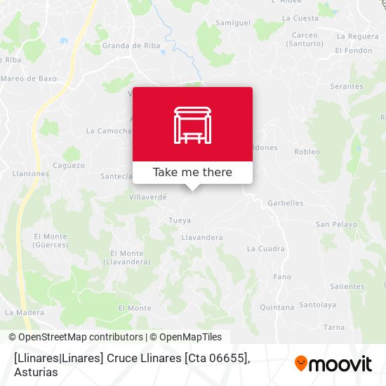 [Llinares|Linares]  Cruce Llinares [Cta 06655] map