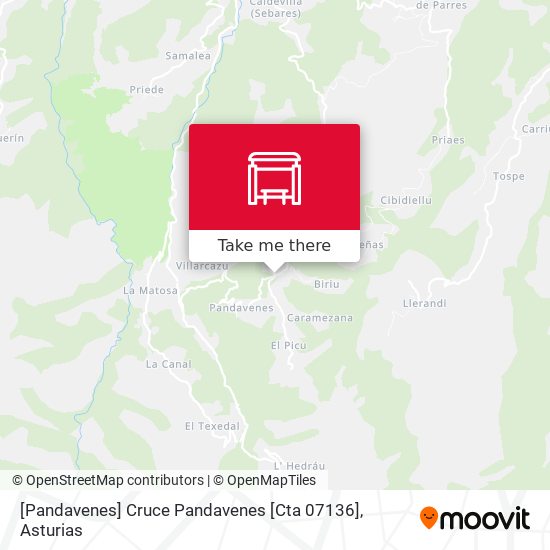 [Pandavenes]  Cruce Pandavenes [Cta 07136] map