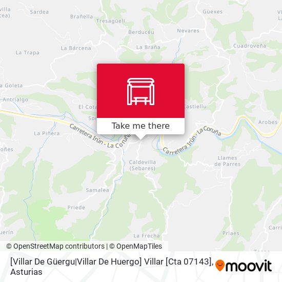 [Villar De Güergu|Villar De Huergo]  Villar [Cta 07143] map