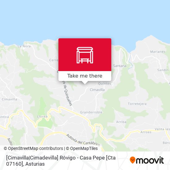 [Cimavilla|Cimadevilla]  Róvigo - Casa Pepe [Cta 07160] map