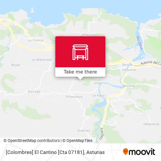 [Colombres]  El Cantino [Cta 07181] map