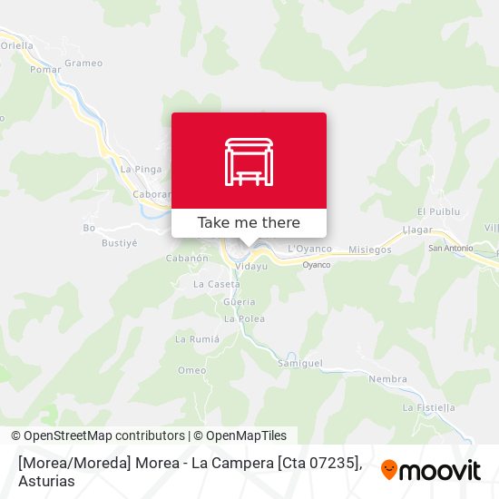 [Morea / Moreda]  Morea - La Campera [Cta 07235] map