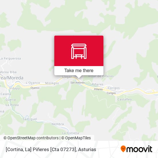 [Cortina, La]  Piñeres [Cta 07273] map