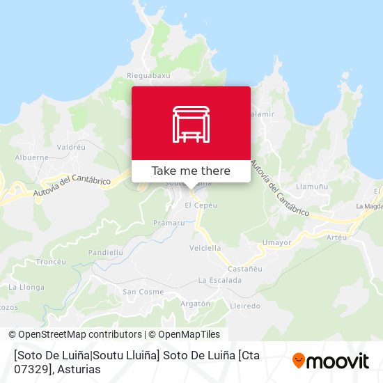 [Soto De Luiña|Soutu Lluiña]  Soto De Luiña [Cta 07329] map