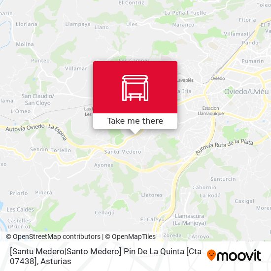[Santu Medero|Santo Medero]  Pin De La Quinta [Cta 07438] map