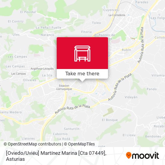 [Oviedo / Uviéu]  Martínez Marina [Cta 07449] map