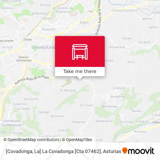[Covadonga, La]  La Covadonga [Cta 07462] map