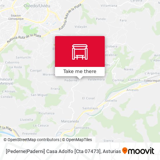 [Pederne|Paderni]  Casa Adolfo [Cta 07473] map