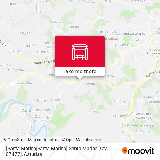 [Santa Mariña|Santa Marina]  Santa Mariña [Cta 07477] map