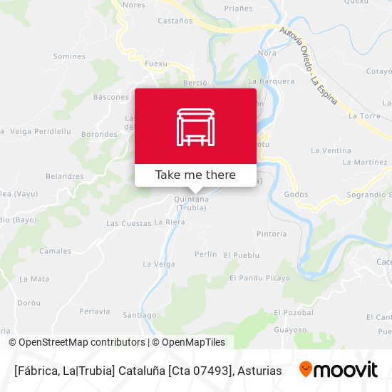 [Fábrica, La|Trubia]  Cataluña [Cta 07493] map