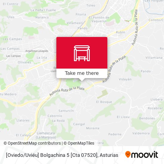 [Oviedo / Uviéu]  Bolgachina 5 [Cta 07520] map