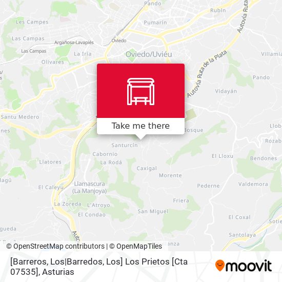 [Barreros, Los|Barredos, Los]  Los Prietos [Cta 07535] map