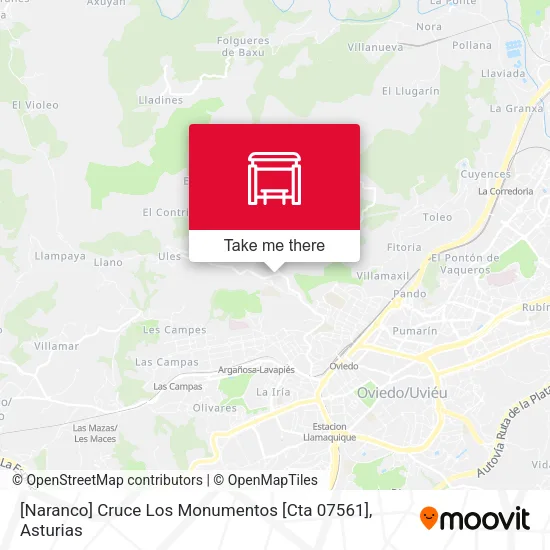 [Naranco]  Cruce Los Monumentos [Cta 07561] map