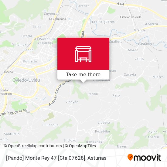 [Pando]  Monte Rey 47 [Cta 07628] map
