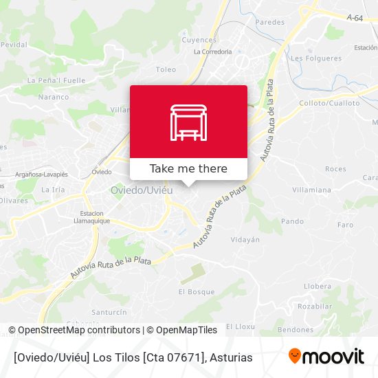 [Oviedo / Uviéu]  Los Tilos [Cta 07671] map