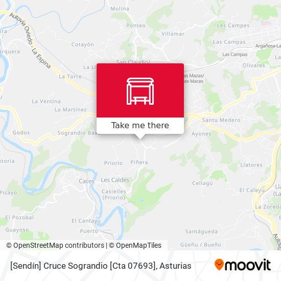 [Sendín]  Cruce Sograndio [Cta 07693] map