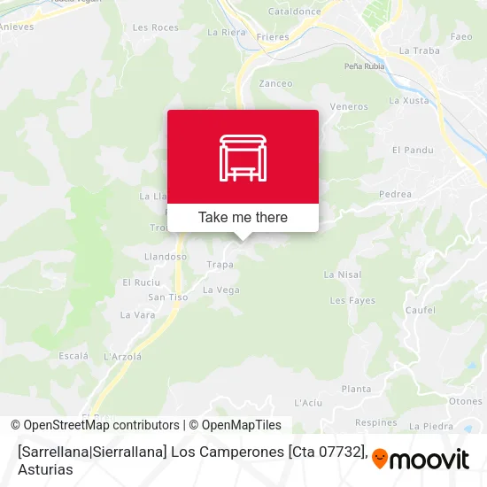 [Sarrellana|Sierrallana]  Los Camperones [Cta 07732] map